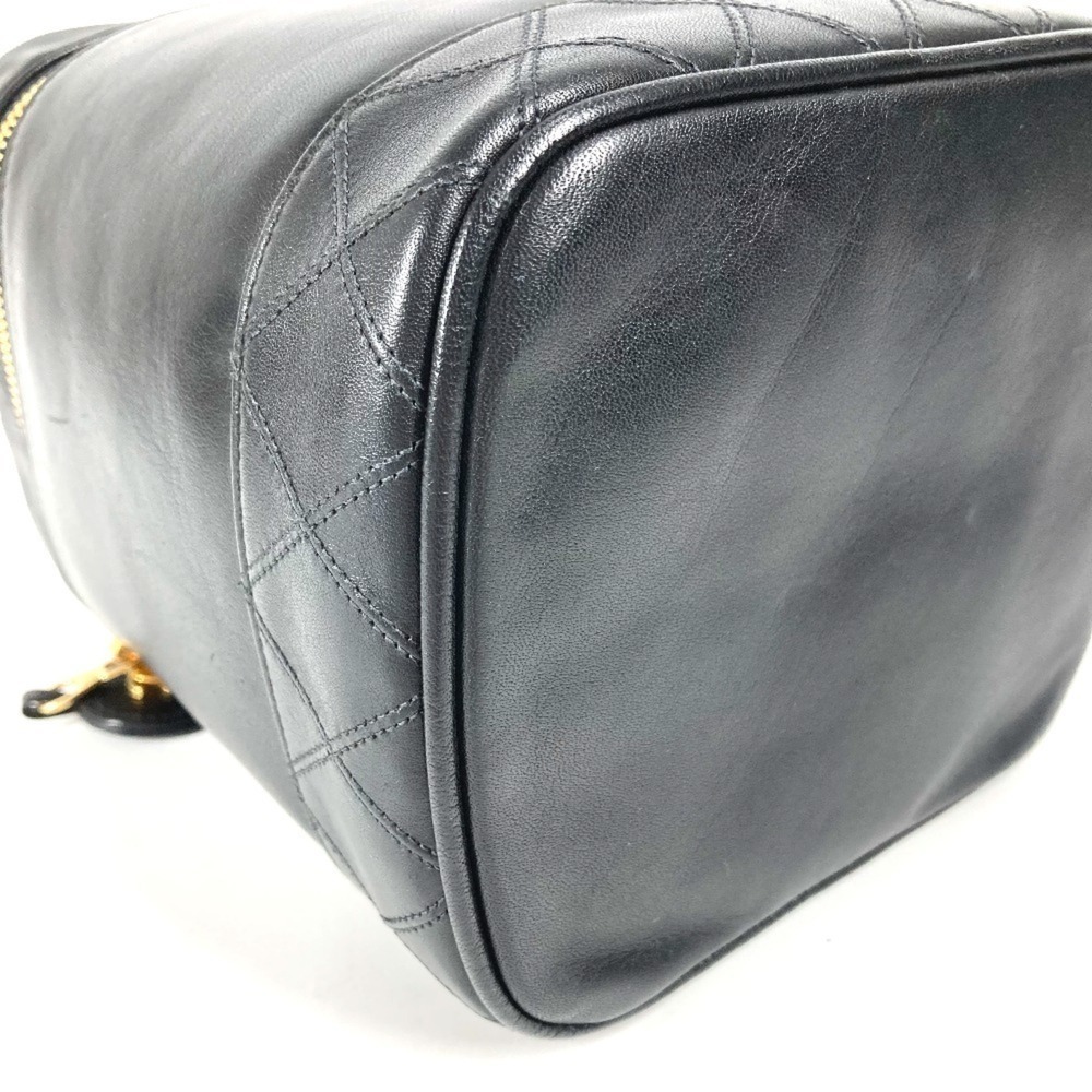 CHANEL Black Leather Logo Pouch - Picture 7 of 16